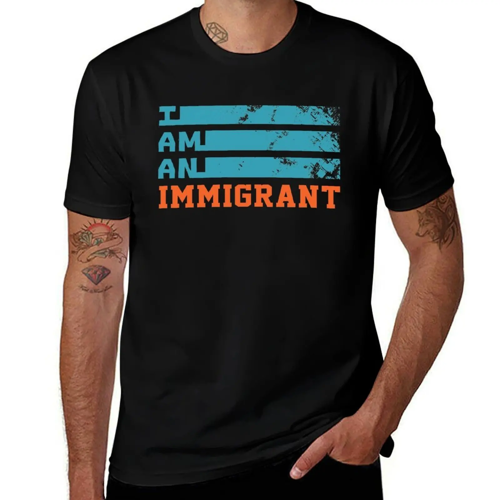 

I am an immigrant tshirt T-Shirt t shirt man cotton man graphic t shirt t shirt custom print T-Shirt