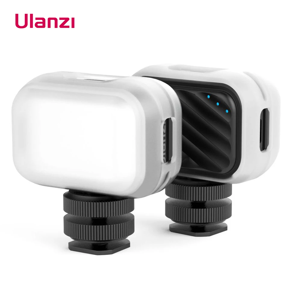 Ulanzi VL28 6500K Ultra Mini Rechargable LED Video Light Adjustable Vlog Light for Youtube Selfie Live Type-C Charging Light