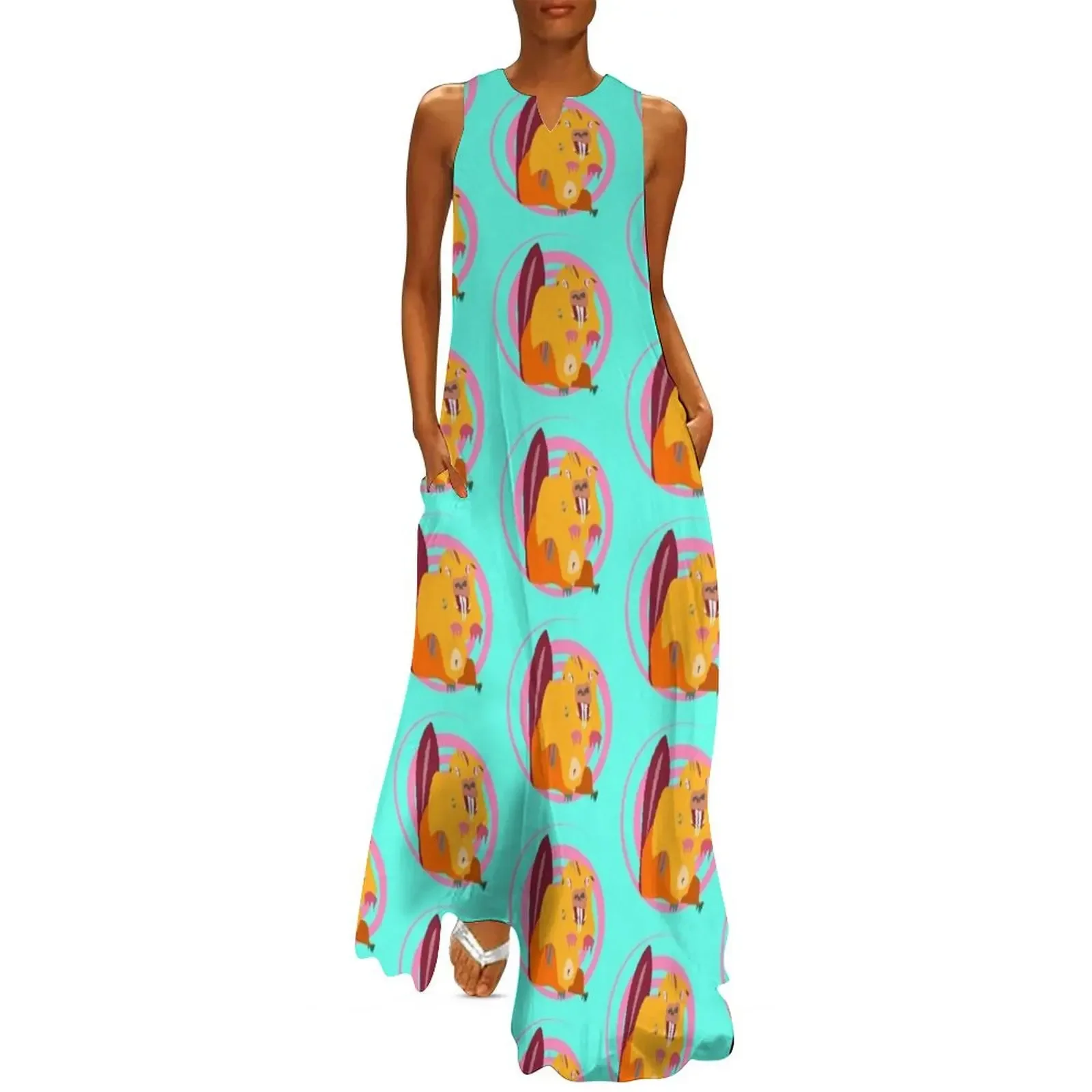 

P Beaver Long Dress prom dress dresses for official occasions Women long dress summer
