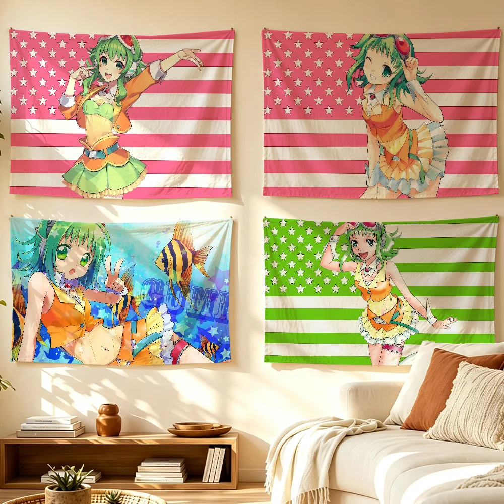 Virtual Singer G-Gumi-S flag Room Decoration Wall Tapestry Hanging Aesthetic Bedrooms Advertising Banner
