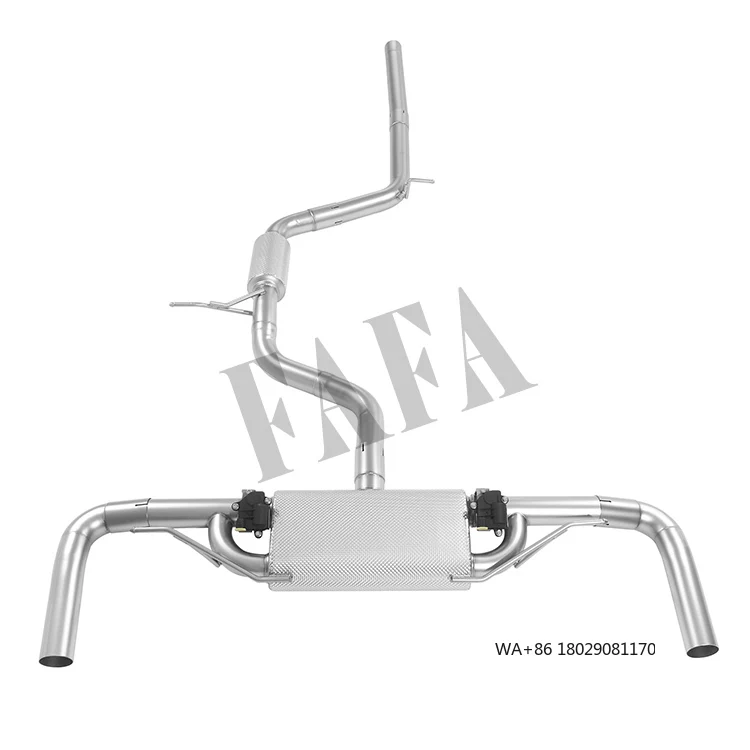 

For 8 GTI 2021high Performance Exhaust System in the Tail Section Catback Exhaust Pipe Muffler Exhaust with Heat Insulation