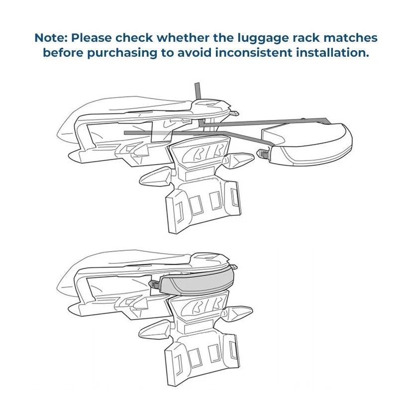 For R1200GS R1250GS Adventure LC Luggage Rack Side Bag Pair + Under Bag Waterproof Cordura