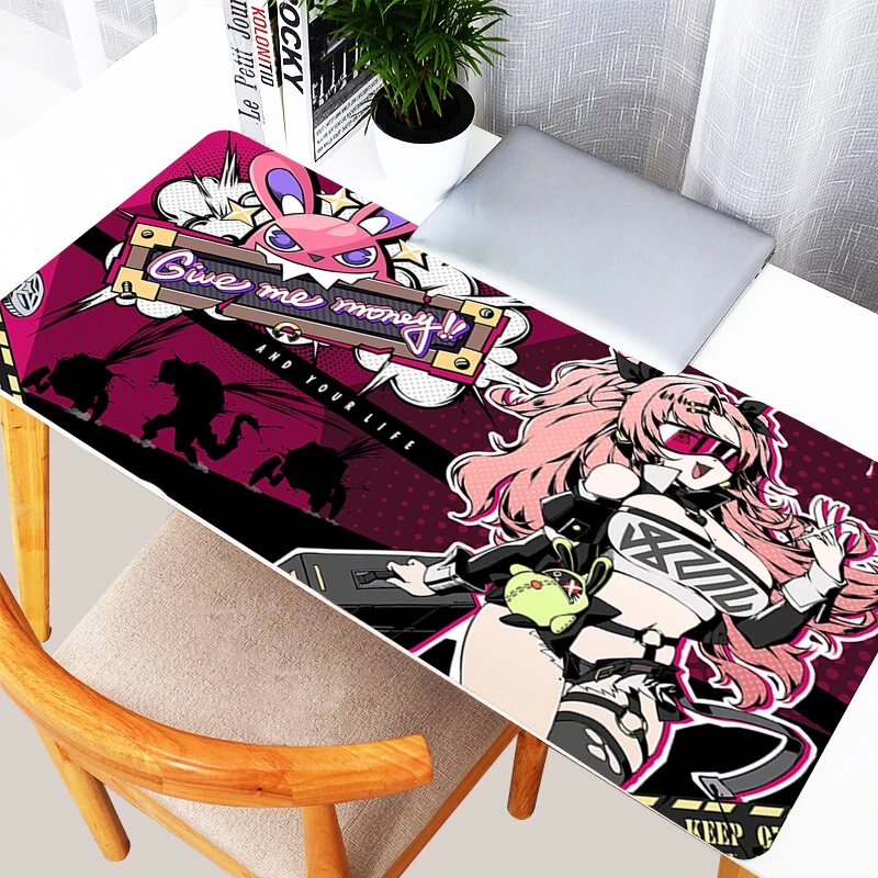 

Zenless Zone Zero Nicole Demara Mouse Pad Pink Sexy Anime Girl Mousepad PC Kawaii Gamer Cabinet Keyboard Rug XXL Laptop Desk Mat