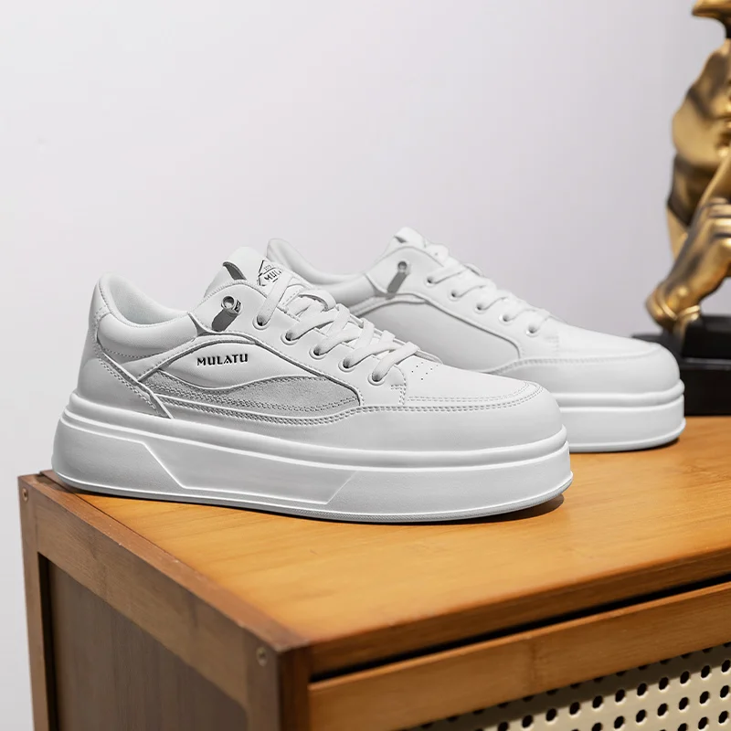 2025 Men's New Autumn White Sneakers - Breathable Casual Shoes, Couple Style, Trendy & Best Selling