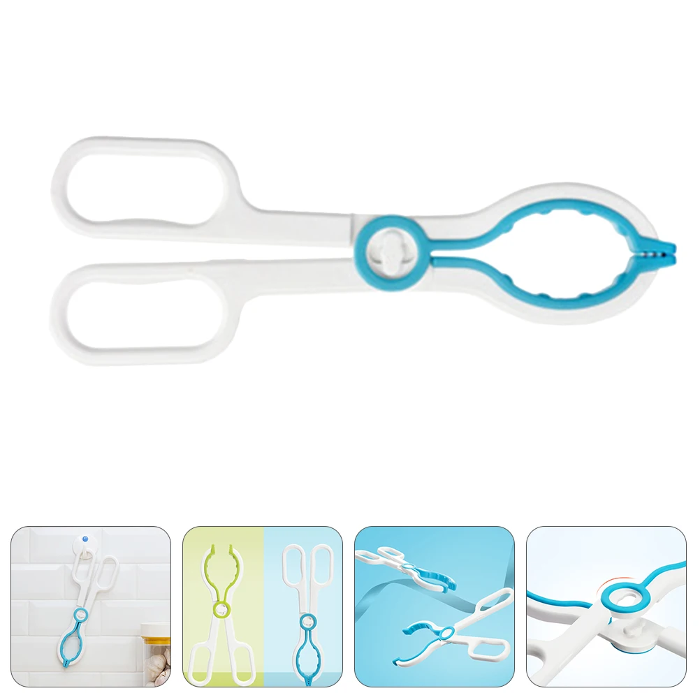 

1pc Anti-Slip Baby Bottle Clamp High Temp Resistant Sterilization Forceps Detachable Ergonomic Handle Pacifier Teether Feeding