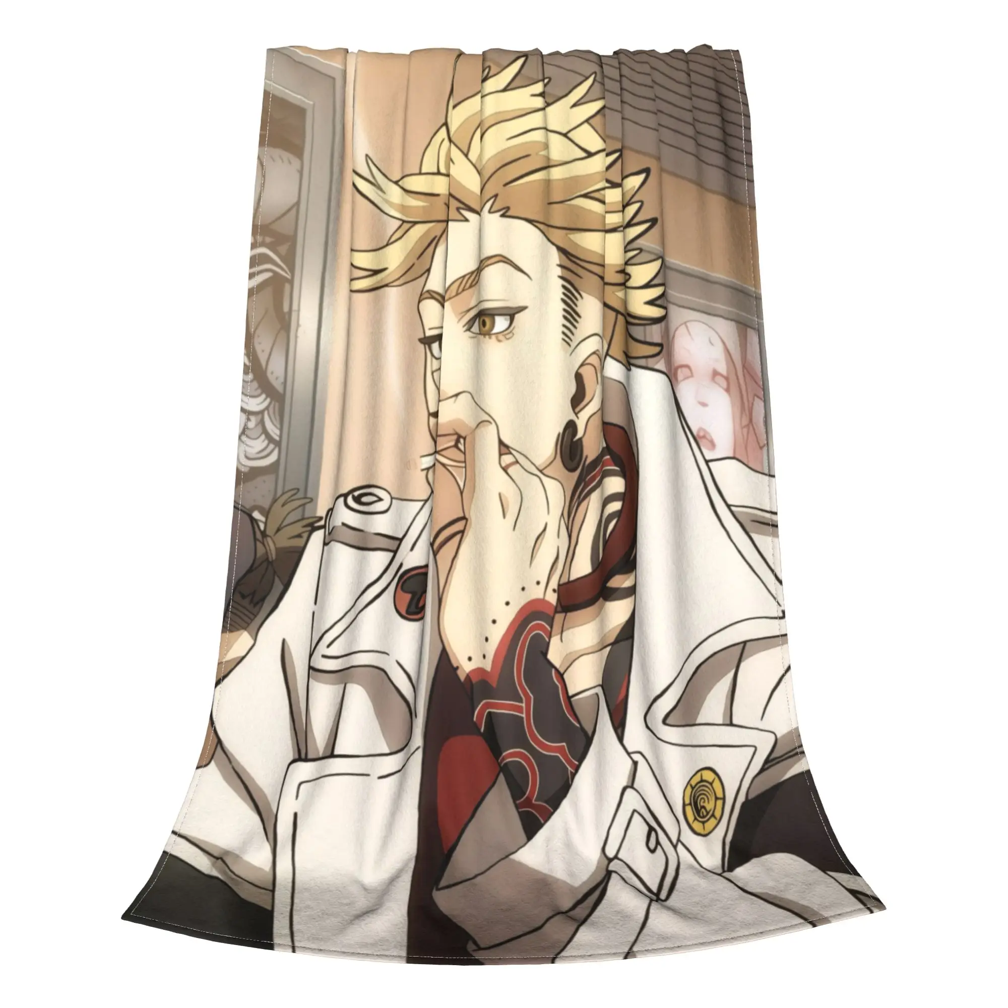 Gachiakuta Enjin Blanket All Season Gachiakuta  Multifunction Thin Throw Blankets For Bedding Couch Plush Thin Quilt
