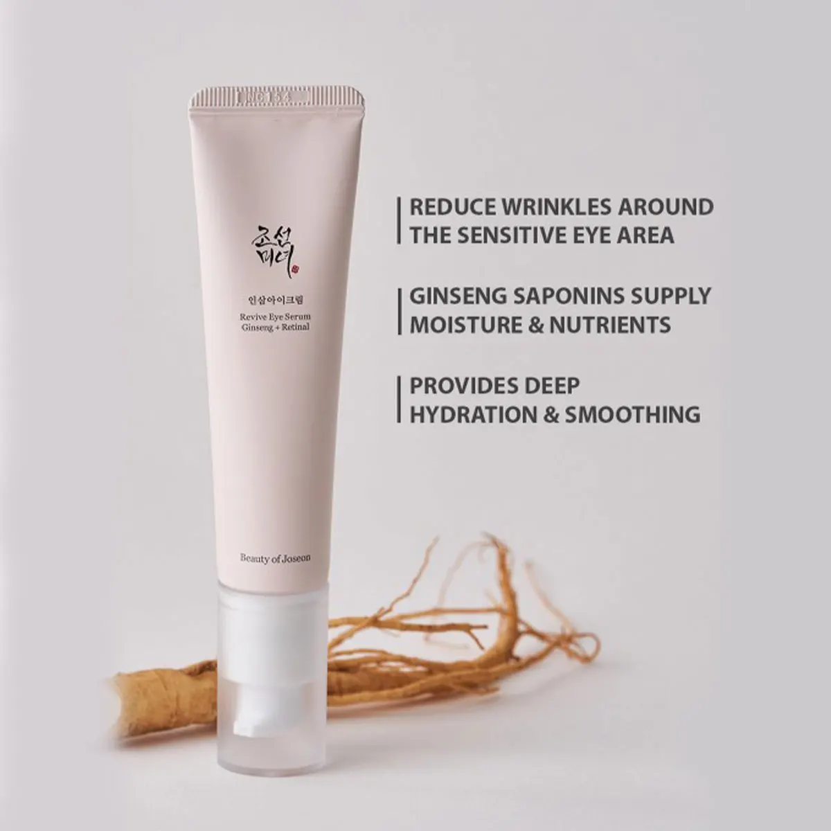 BEAUTY OF JOSEON Ginseng Eye Cream 30ml,Gentle&Non-Irritating,Fast Absorbing,Lightweight Eye Care,Korean Skincare,Korean Makeup