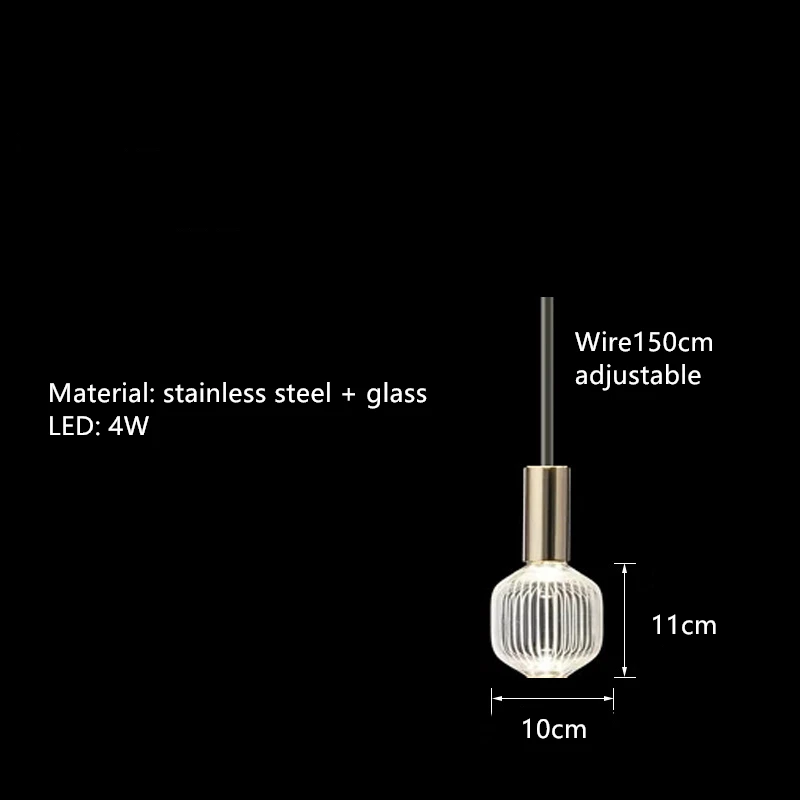 Cipher Multi Hanglamp Luxe Hanglamp van helder glas voor restaurant, trappenhuis, keuken, slaapkamer, design hanglamp