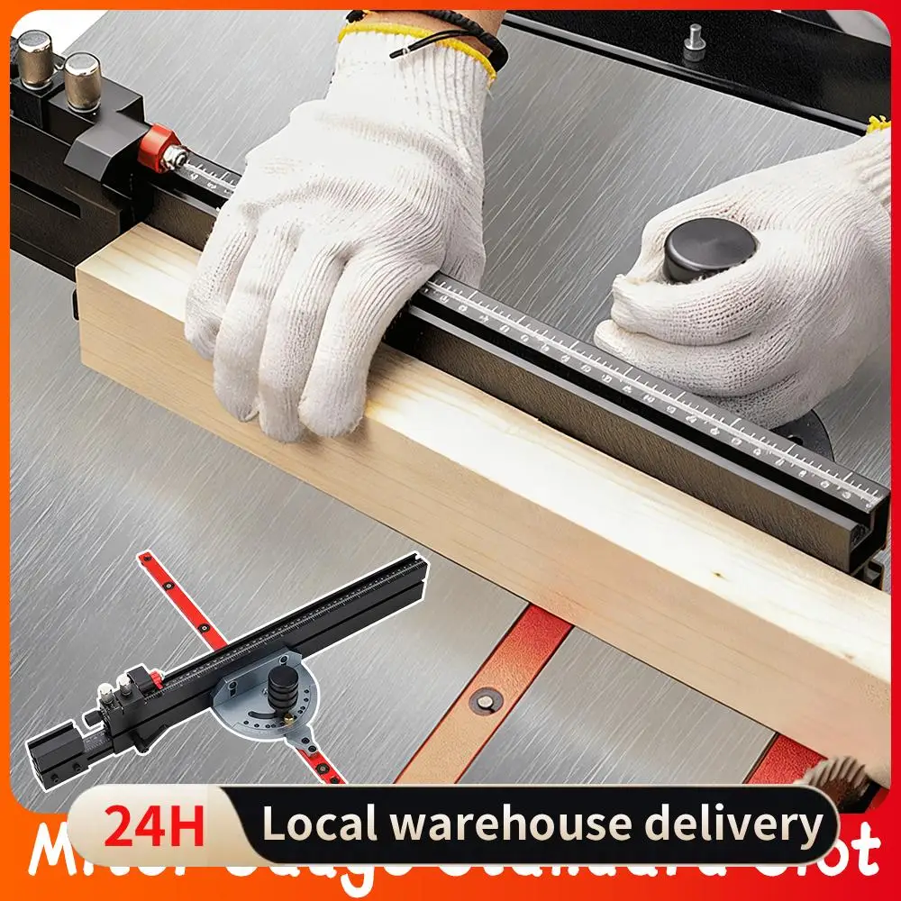 

Регулируемая система точного нарезания углов для циркулярной пилы, телескопический направляющий шаблон с стандартным пазом 3/4 x 3/8 дюйма для деревообработки и распиловки