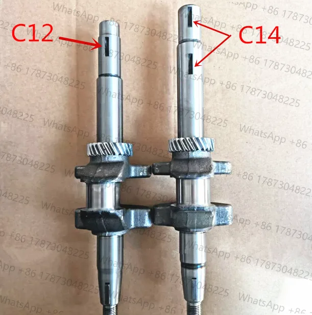 

GXV160 Crankshaft C12 / C14 for Honda GXV160 5.5HP HRJ216 engine motor lawn mower crank shaft main shaft replacement