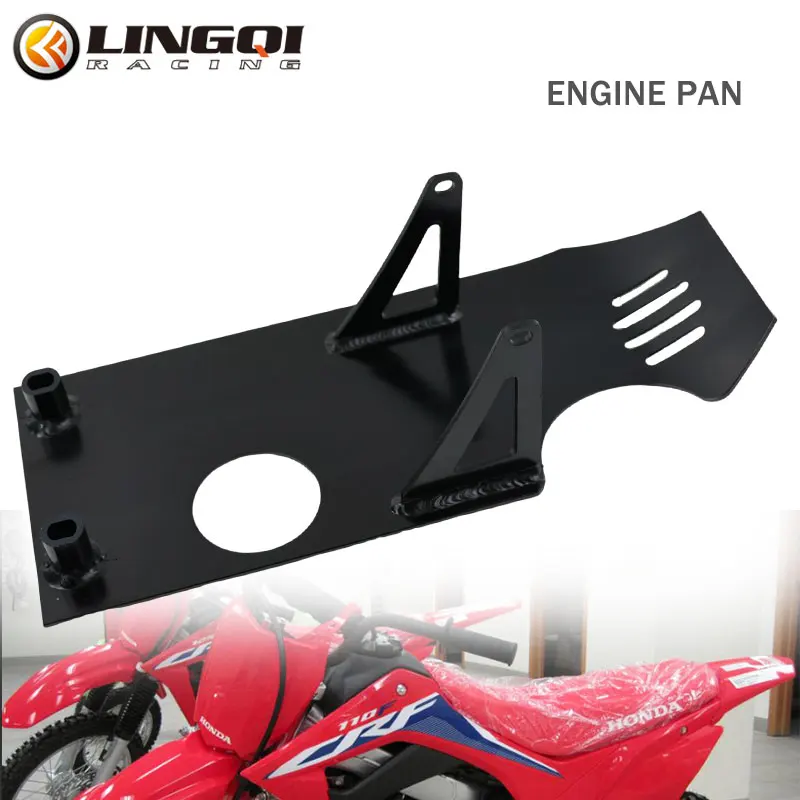 LINGQI RACING Motorcycle 335mm Engine Base Protector Cover Belly Pan For Pit Dirt Bike    Accessories