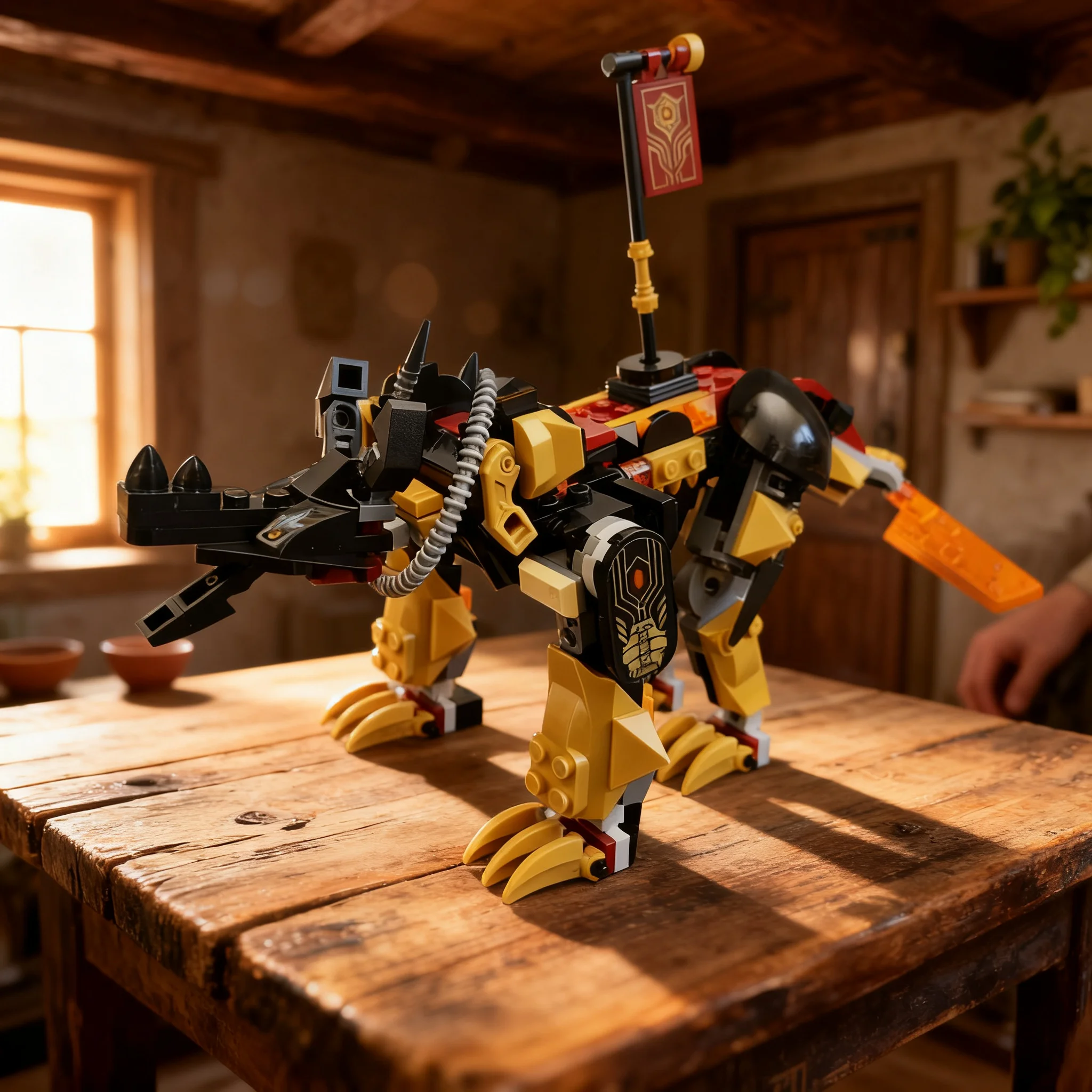 403pcs MOC Ninjia Hunter Hound Alternatebuild + Model Building Blocks Collection Birthday Idea Education Assemble Display 3D