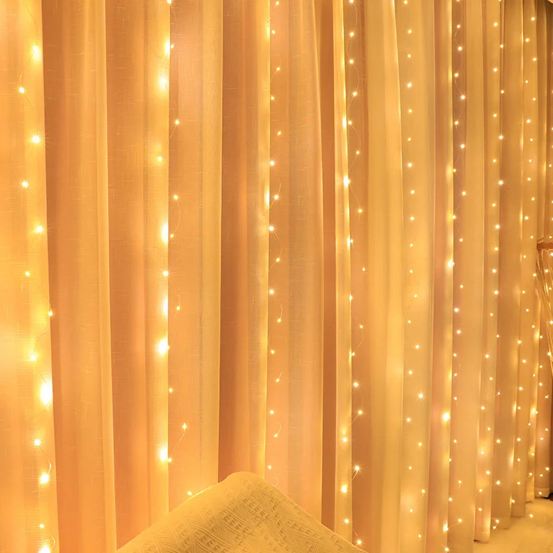 USB String Lights Holiday Wedding Fairy Light Garland Lights for Bedroom 3/4/6M Remote Control Curtain LED Christmas Decoration image 3