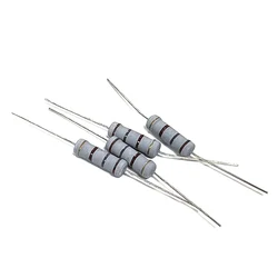 10pcs 5W Carbon Film Resistor 1R8 18R 180R 1K8 18K 180K 1.8 18 180 R K Ohm 1R-1M 5%