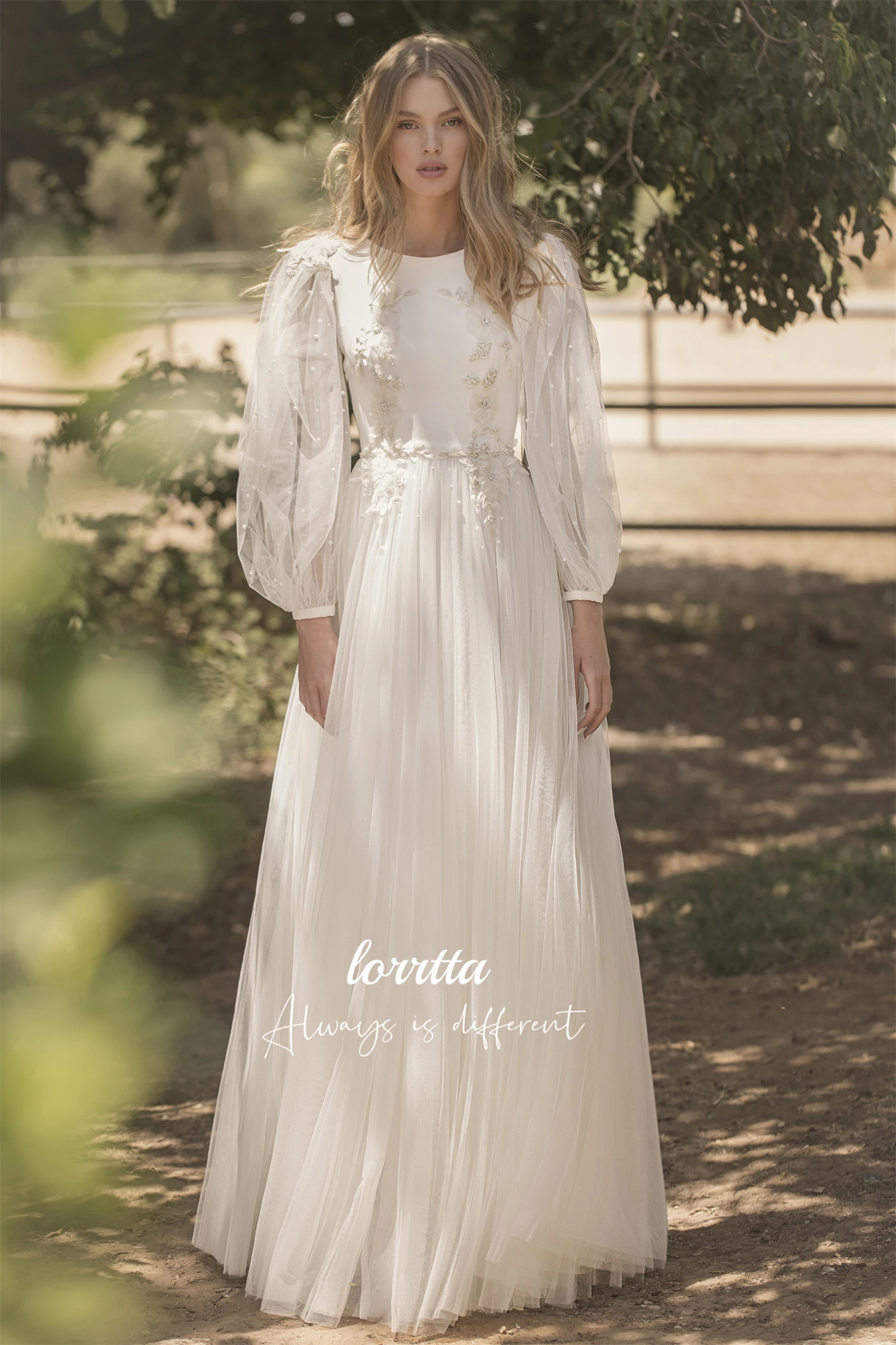 Vestido de festa branco mangas bufantes casamento em torno do pescoço serin vestidos de noite para casamentos vestidos de baile elegante luxo