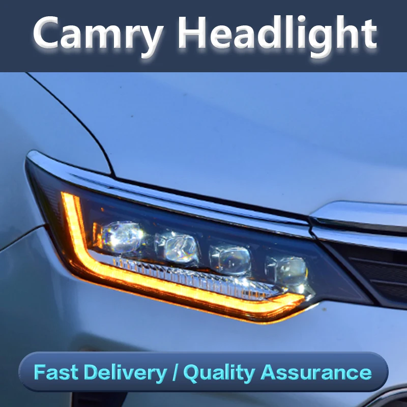 

Car Styling Headlights for Toyota Camry G8 Hybrid Upgrade to Lexus ES LED Headlight 2018-2021 Head Lamp Auto Lights