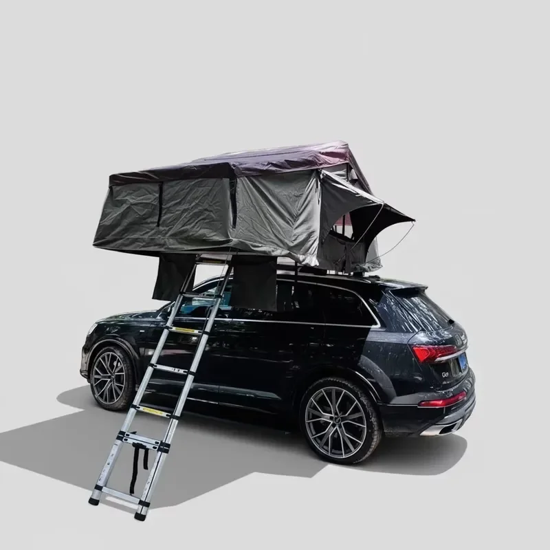 Aluminum Hard Shell Roof Top Tent for Car Camping 2-3 Person Waterproof 4x4 Road Polyester Fabric Quick Automatic Opening