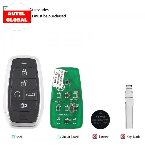 Autel IKEYAT005BL Independent Universal Smart Remote Key 5 Buttons