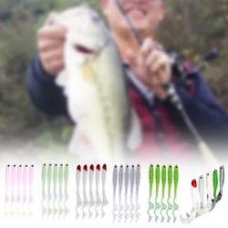 5pcs 13cm PVC Artificial Soft Fishing Bait Fish Lure Tackle Bass Snakehead Trout Tail Bait Tail Fishing Bait Tail Fishing Lures