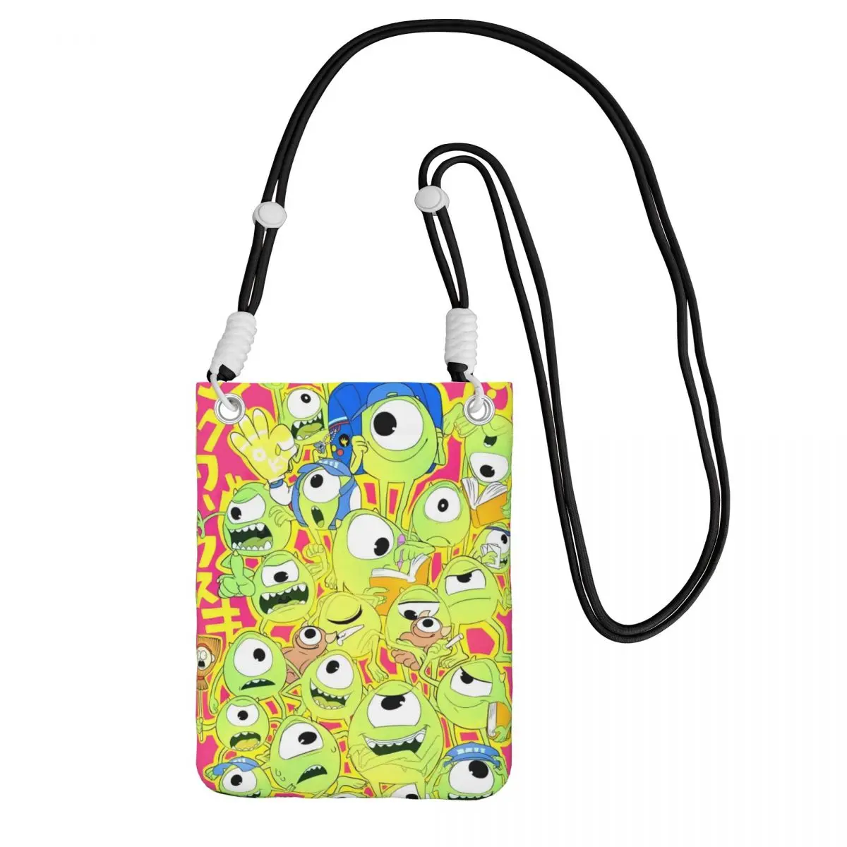 

Custom Monsters University Carry A Mobile Phone Bag Diagonally Men Women Cute Monsters Shoulder Crossbody Bag Adjustable Length