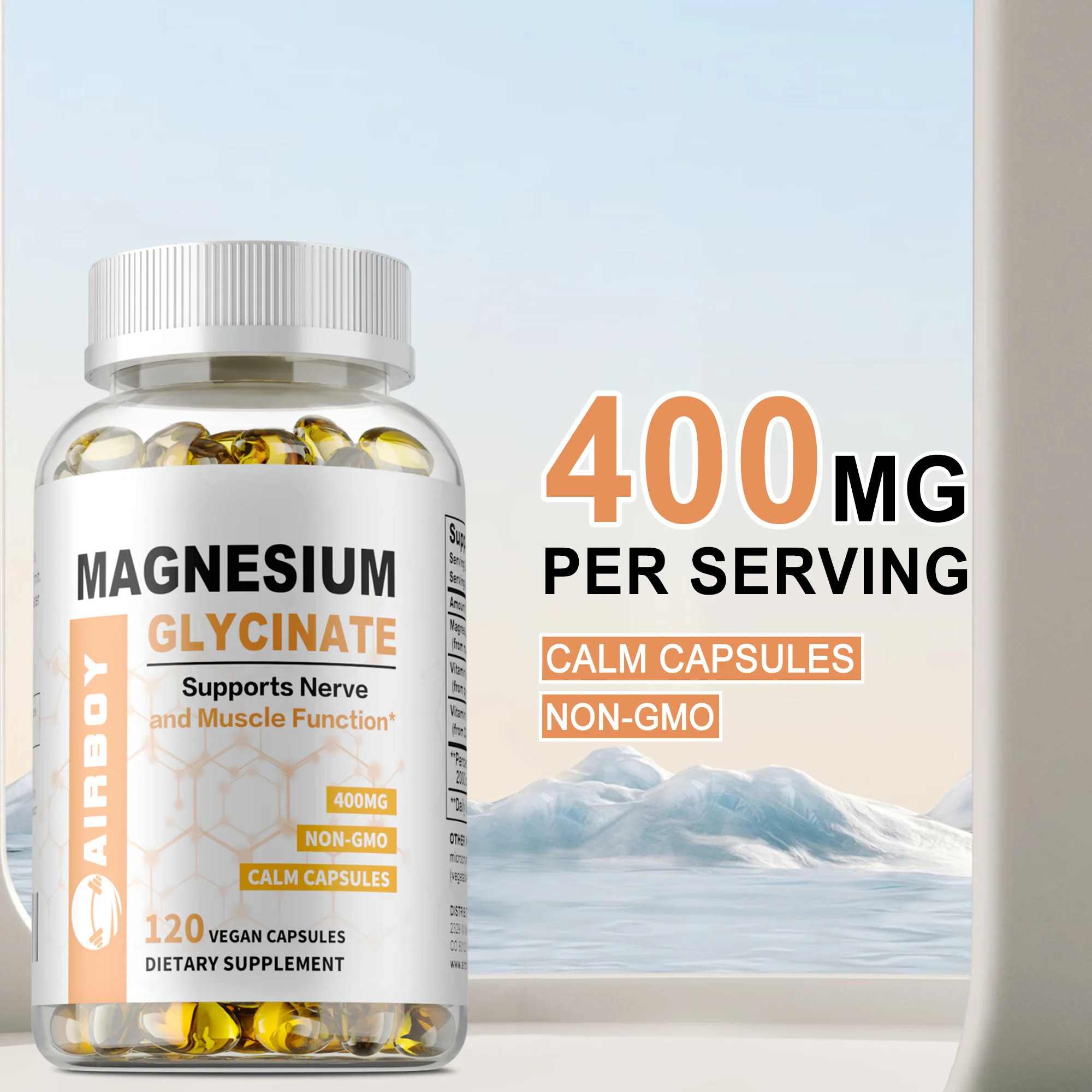

Magnesium Glycinate - Reduce Stress & Anxiety, Improve Sleep Quality, Support Joint, Bone and Muscle Health, Enhance Memory
