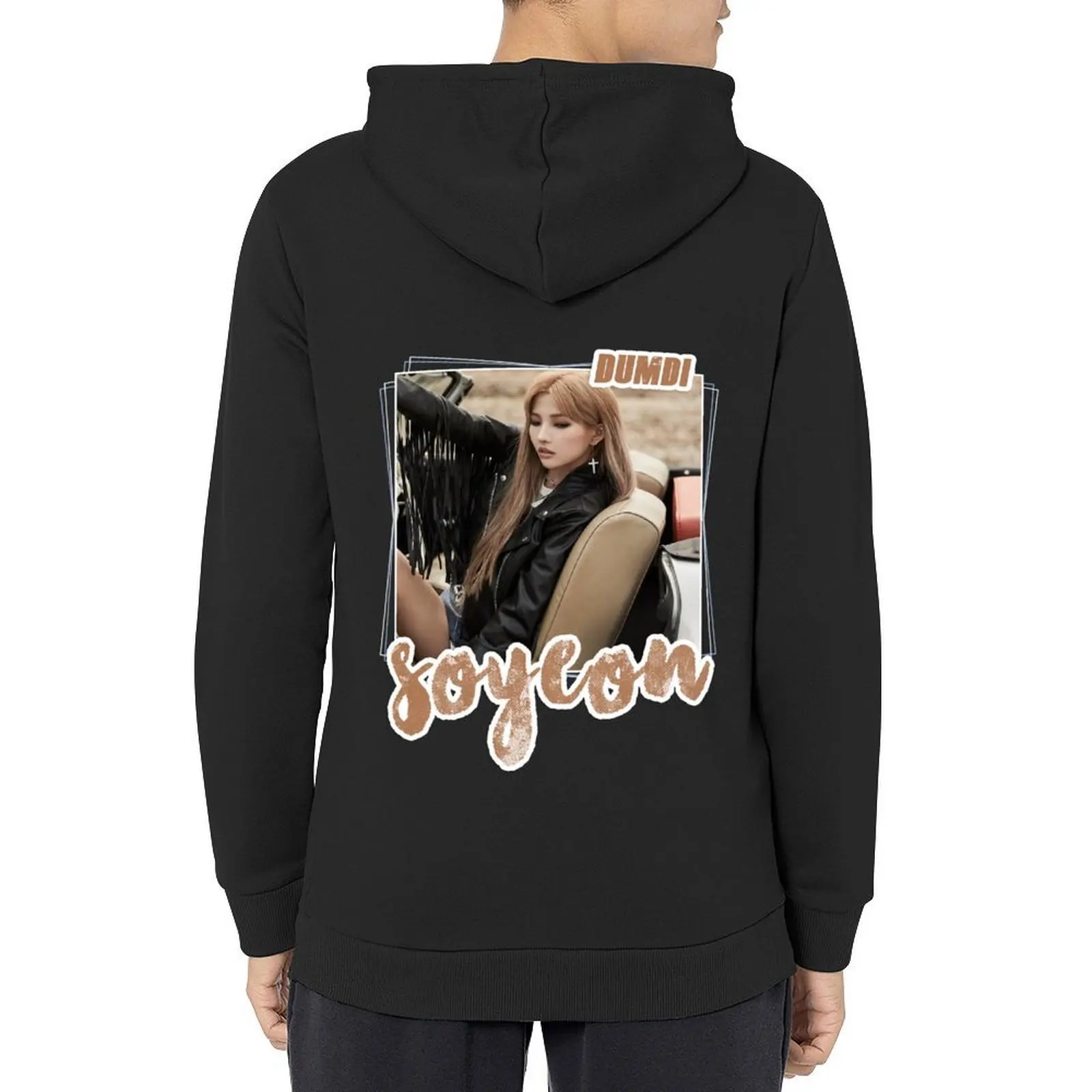 Gidle - بلوزة Soyeon Hoodie معطف رجالي ملابس شتوية خريف جديد في هوديس وبلوزات