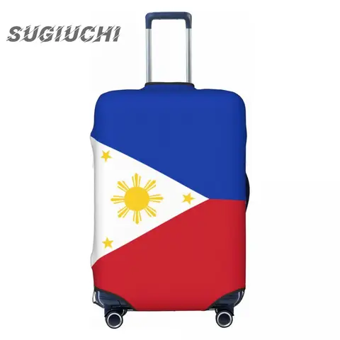 필리핀 국기 수하물 커버 여행 가방, 여행 액세서리, 인쇄 탄성 먼지 커버 가방, 트롤리 케이스 보호