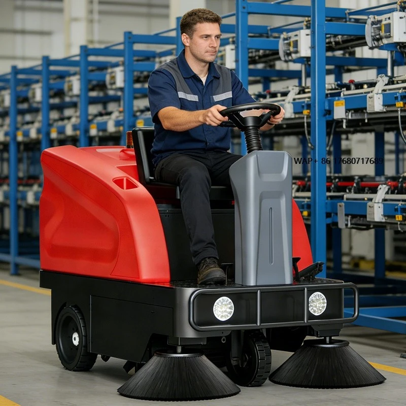 High Quality Street Industrial Cleaning Robot Floor Sweeper Supplier Ride on Road Floor Sweeper Machine