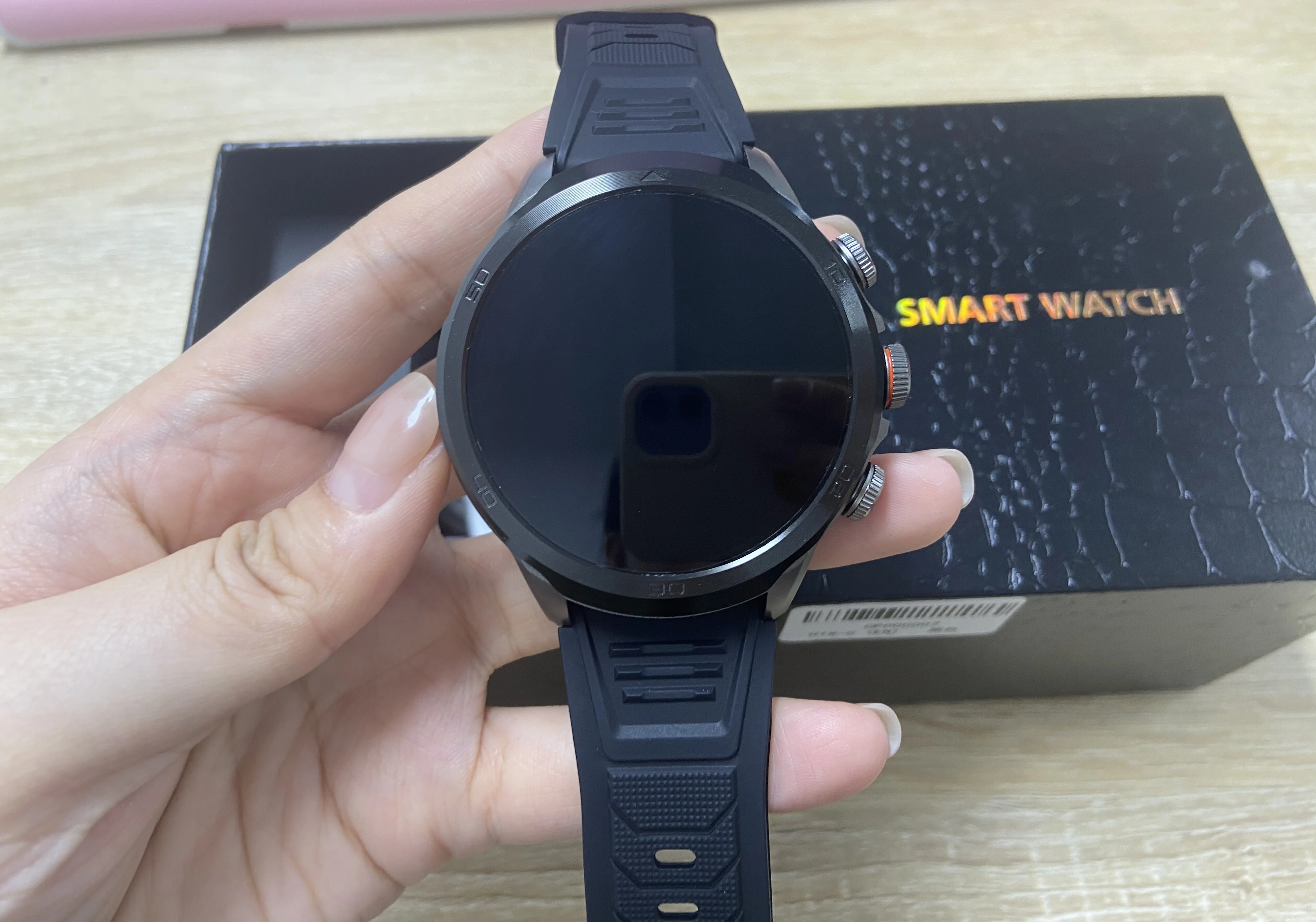 Jam Tangan Pintar H19 5G/4G Kartu SIM Layar AMOLED 1,95'' 190 °   Kamera Putar Memori Besar Panggilan Video Google Play GPS WIFI Pria