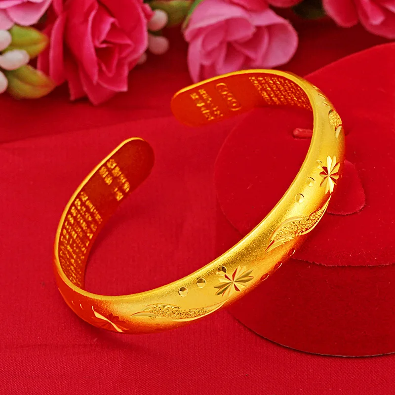 Elegant & Grand Open Meteor Shower Starry Sky Bracelet For Women 24K Gold AU999 | Dignified style, outstanding temperament