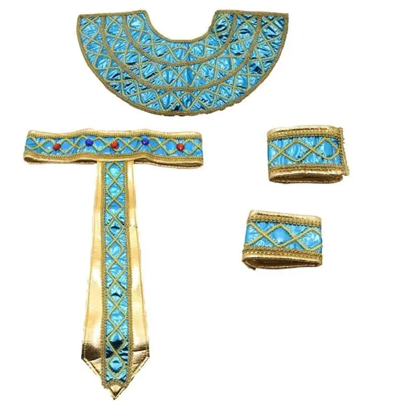 652F Egyptian Costume Set for Women Man Halloween, Ancient Egypt Costume Accessories