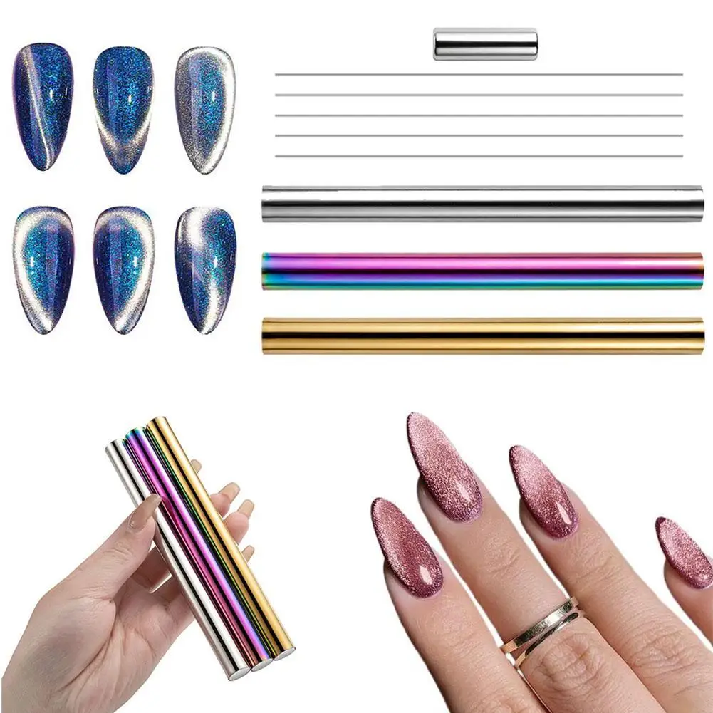 

Nail Art Cat-eye Magnetic Stick Nail Polish Magnetic Pen Painting Nails Art Magic Charm Manicure Tools For Salon Or Home Use