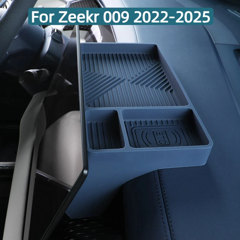 

For Zeekr 009 2022-2025 Storage Box Behind The Central Control Screen Navigation Screen Storage silicone Car Accessories