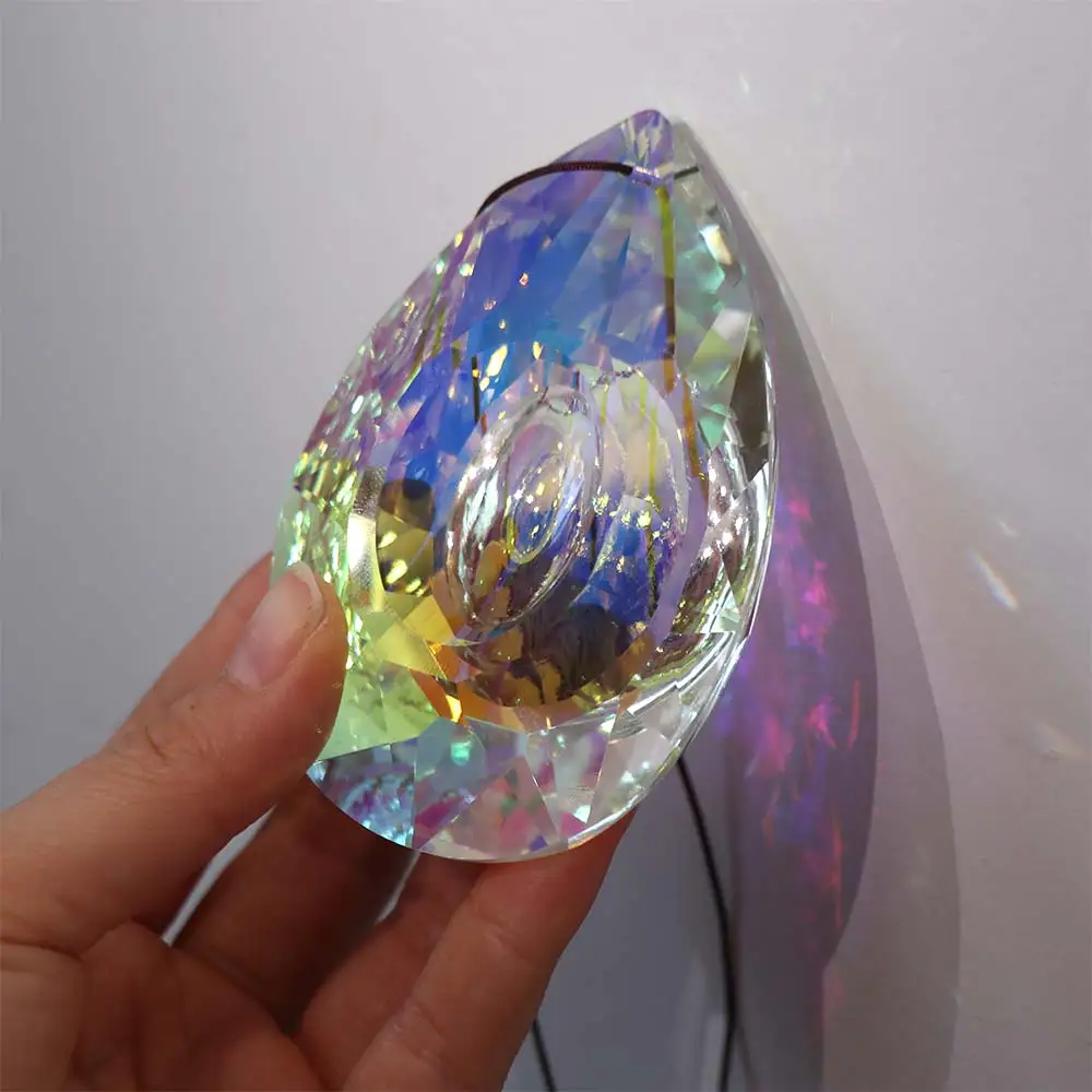 Color High-quality Garden Prism Hanging Wedding Home Decor Rainbow Makers Sun Catcher Delicate Gift Car Pendant Crystal Pendant
