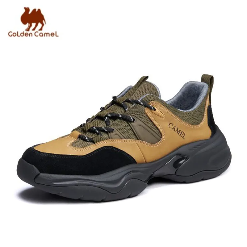 Golden Camel Outdoor Hiking Shoes Light Thick-soled Men\'s Sneakers Fashion Sports Leisure Walking Shoes for Men 2023 Spring New