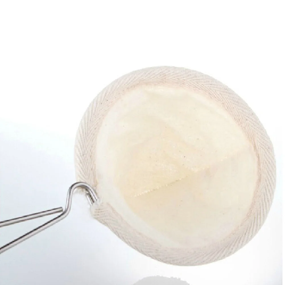 

Reusable Coffee Filter Bag Hand Drip Flannel Cloth Thick Filter Stainless Steel Frame Handle Coffee Tea Strainer Environmental