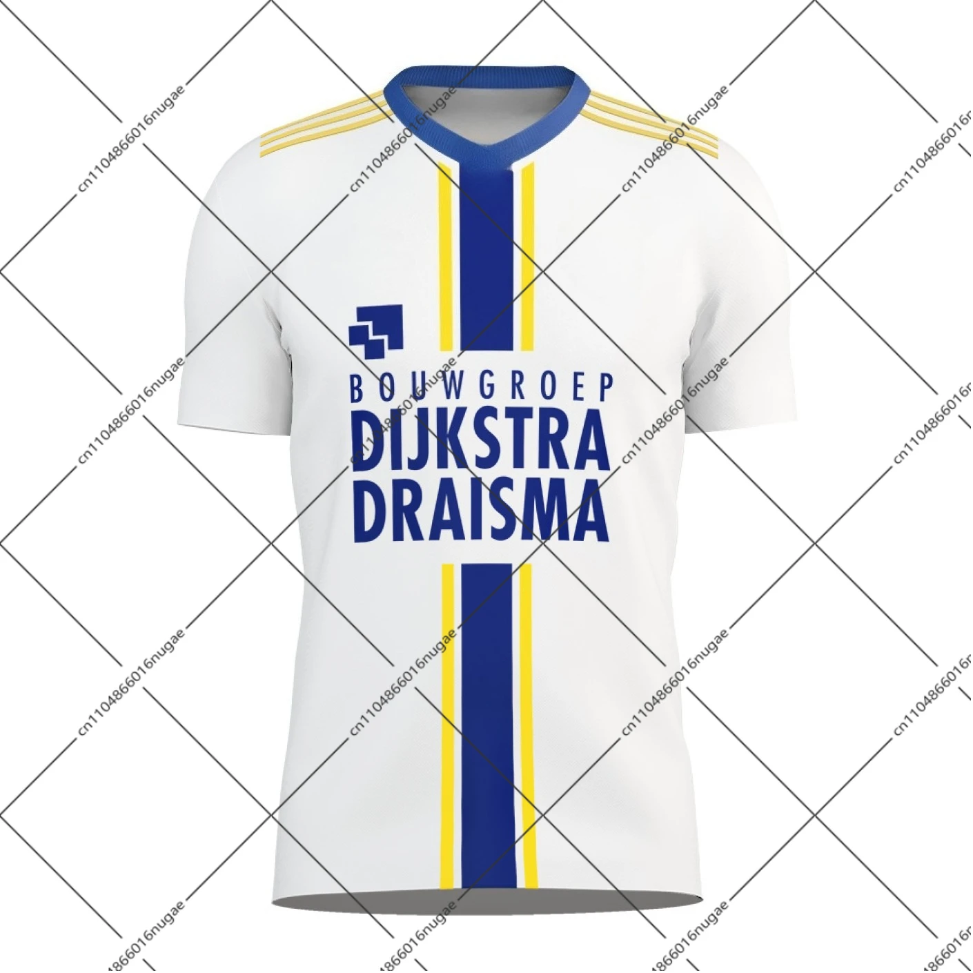 

2526 Football SC Cambuur football match jersey, short-sleeved T-shirt, men's and women's summer tops, super quick-drying cloth