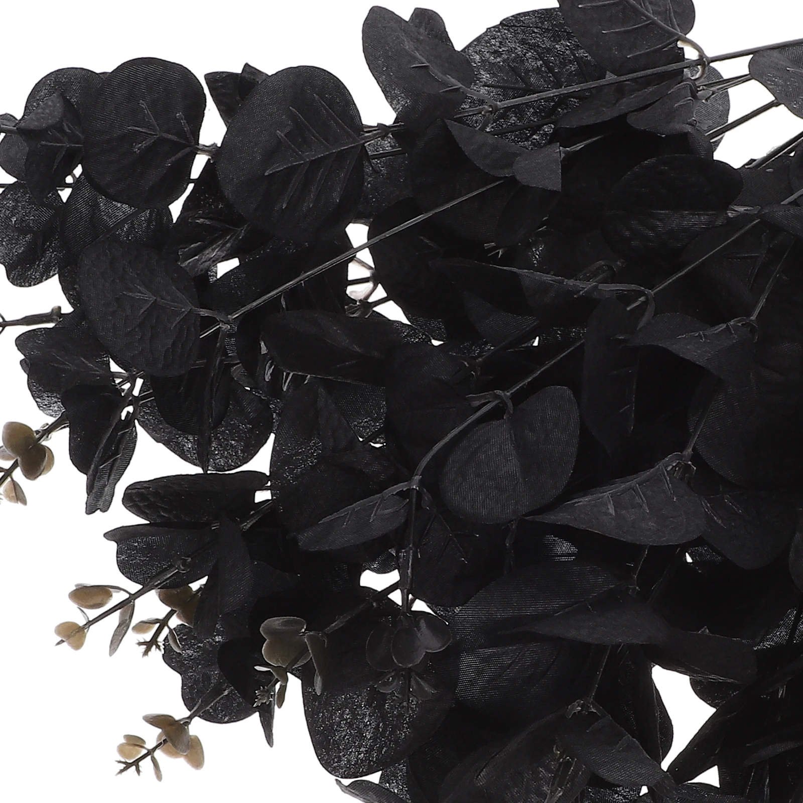 

6 Pcs Artificial Green Plants Eucalyptus Leaf Decoration Ultraviolet Light Branches Leaves Silk Cloth