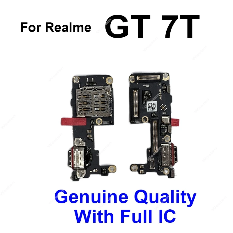 For Realme GT 7 7T GT7 Pro USB Charging Dock Board USB Charger Baord Flex Cable USB Connector Port Replacement Parts