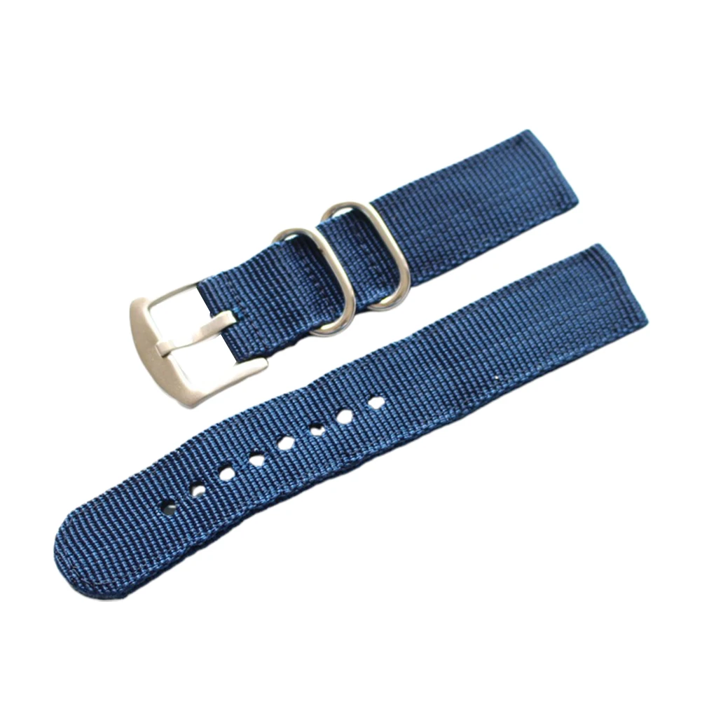 

Nylon Canvas Watch Strap Replacement Durable Comfortable Soft Blue for Watch Use Replacement Strap Gift for Men