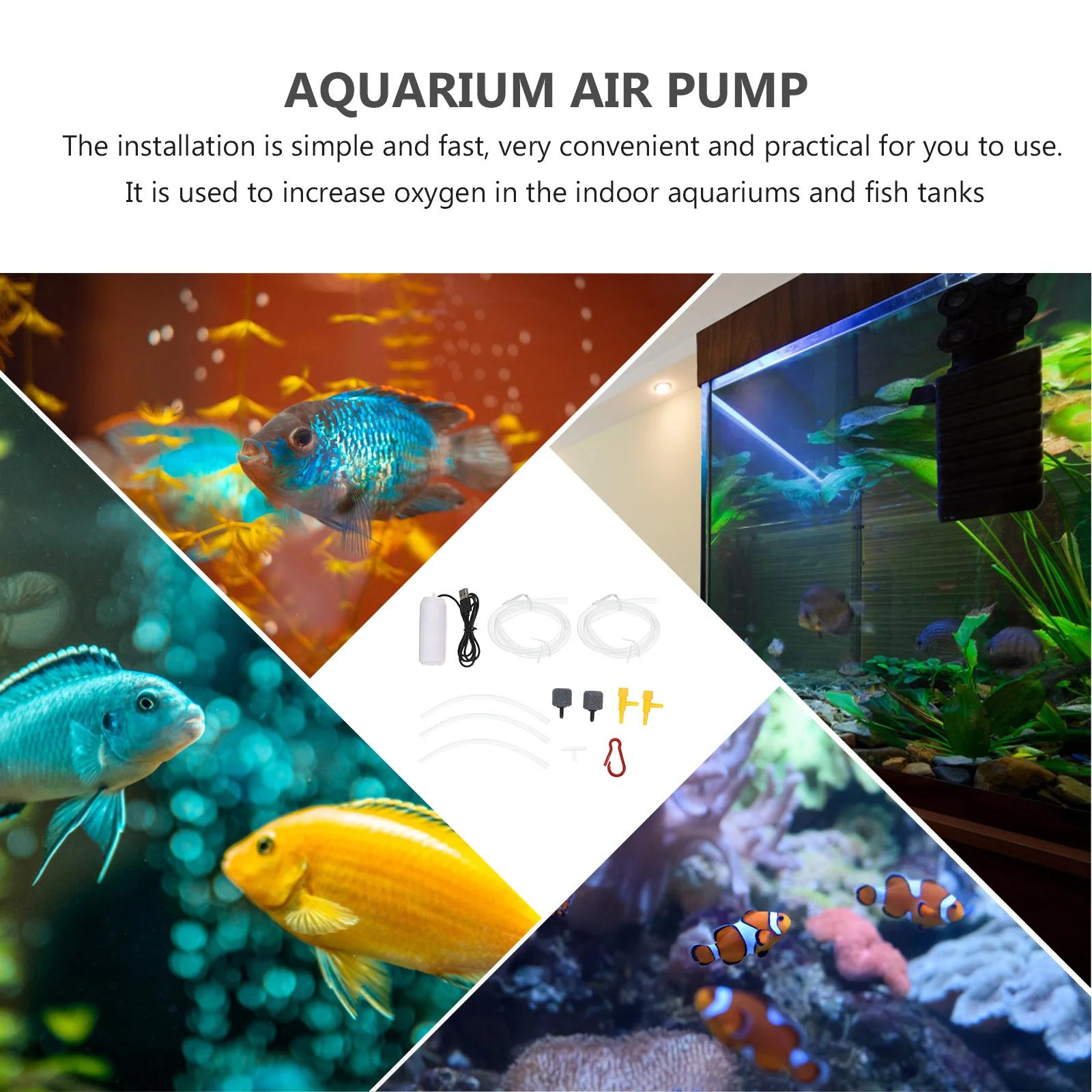 

1 set Aquarium Air Usb Fish Tank Aerator Mini Oxygen Pump For Outdoor Indoor Use Portable Aerator Pump Garden Pond Fountain Bird