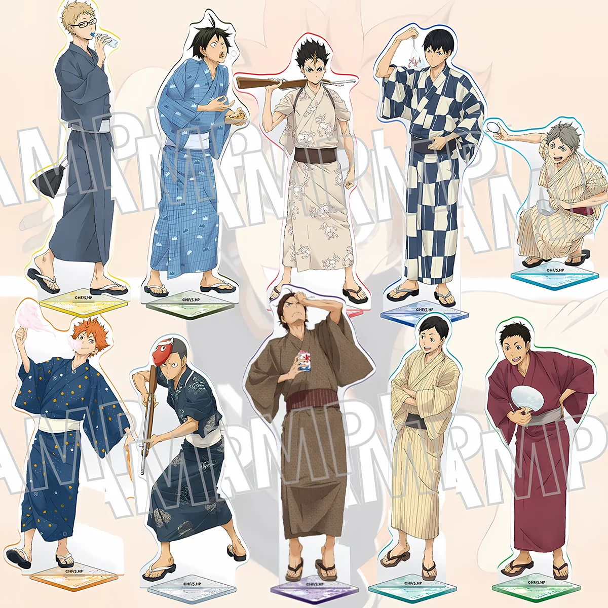 Anime Haikyuu!! 15cm HD Acrylic Figure Stand Hinata Oikawa Unique Gift 4th July Holiday Present For Table Shelf Bedroom keychain