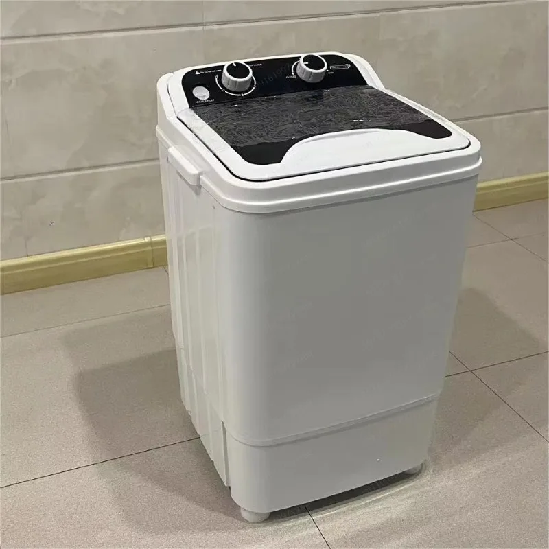 Mini 7‑Kg Semi‑Automatic Washing Machine, Small Size Washer With Manual Cleaning & Drainage Function For Household Laundry