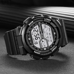 Sports Digital Electronic Watch 55mm Large Dial Sport Watch Outdoor Multifunction Watches Clock for Men Teen Student