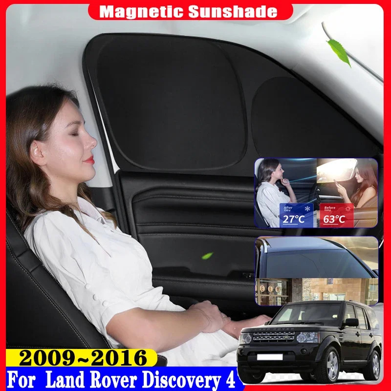 

Full Coverage Sunshades For Land Rover Discovery 4 L319 LR4 2009~2016 Sun Shade Car Windshields Side Window Visors Accessories