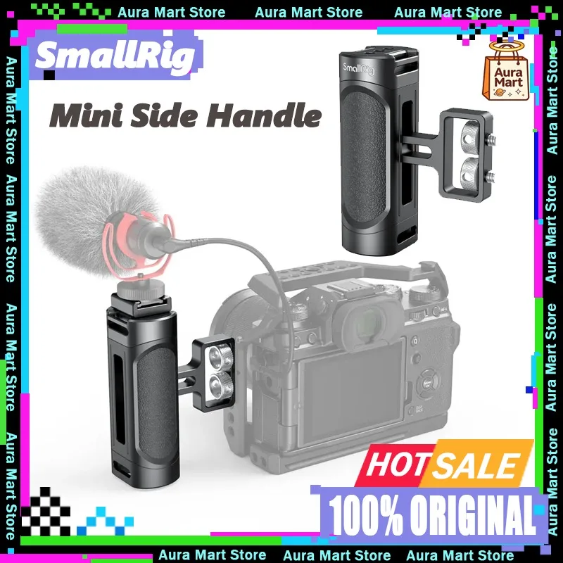 

Genuine Original Smallrig Universal Camera Cage Mini Side Handle for Sony for Canon Camera Cage 1/4”-20 Screws Handle Grip 2916
