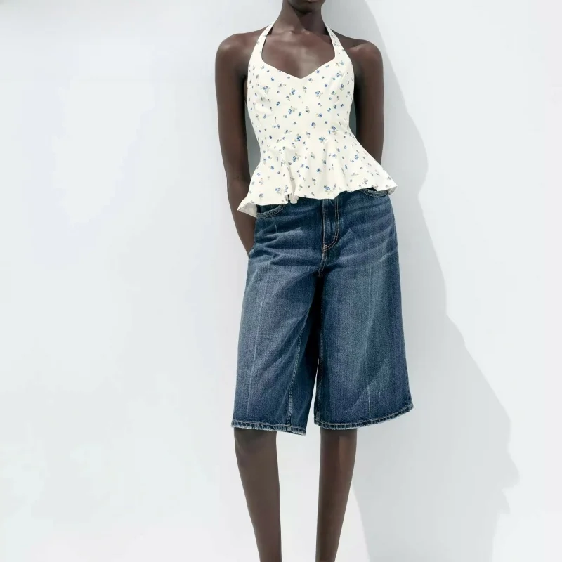 

Новый летний женский шелковый топ с принтом Csole, жилет с нейлоновым ремнем, облегающий крой, праздничный жилет