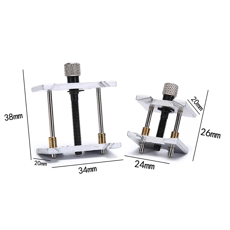 2Pcs Watch Case Metal Movement Holder Watchmaker Clamp Repair Tool Watch Fixed Movement Base