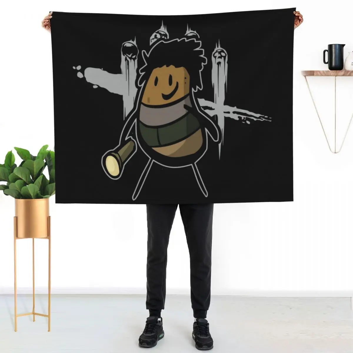 Potato Jake Throw Blanket Blankets For Sofas Single Thermal manga Bed covers Bed Fashionable Blankets