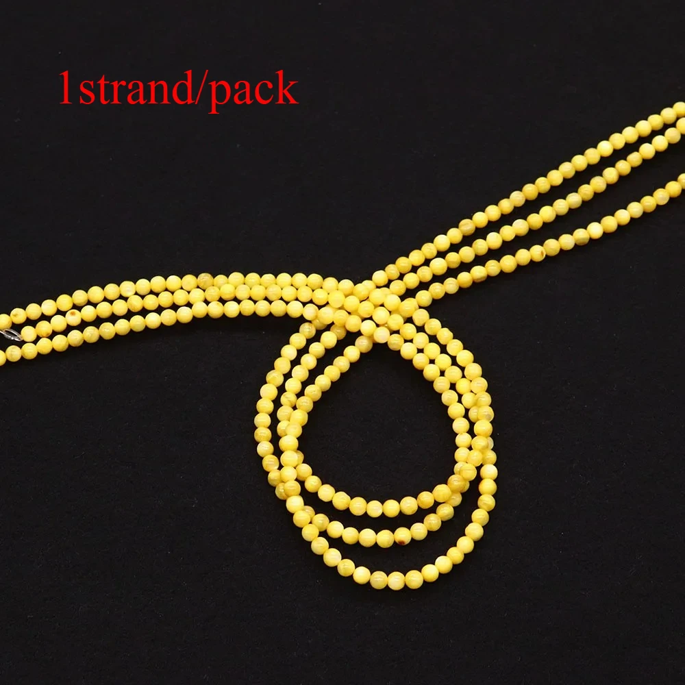 كروية على شكل قذيفة المياه العذبة الطبيعية الخرز 2/3/4 مللي متر متعدد الألوان الصباغة فضفاض الخرزة مجوهرات الإكسسوار ل قلادة اليدوية